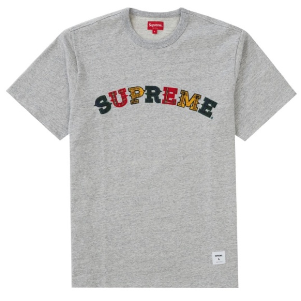 SUPREME Plaid Appliqué S/S Top